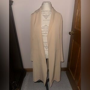 Alfani duster chiffon trench top